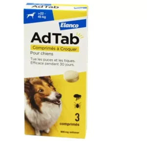ADTAB PER CANI DA 22KG A 45KG 3 COMPRESSE MASTICABILI 900MG