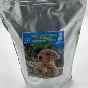 ALIMENTO COMPLETO LOW GRAIN MONOPROTEINA AL PESCE SENZA GLUTINE IPOALLERGENICO