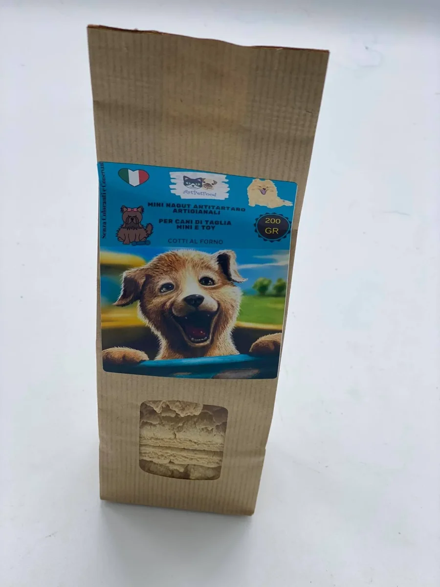 BISCOTTI ARTIGIANALI PER CANI MINI NAGUT ANTITARTARO PER CANI MINI E TOY
